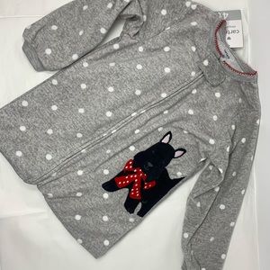 Carters Polkadot Yorkie Onsie Pajamas